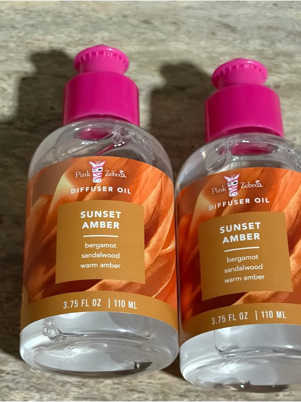 Pink Zebra 2-Sunset Amber Diffuser Oil -